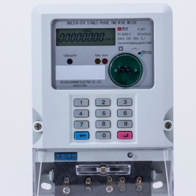 Intelligent Prepaid Electricity Meter 3 Phase Energy Meter OBIS display LCD display